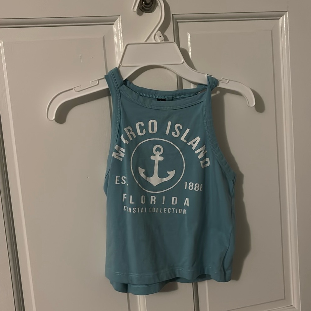 Marco Island Cropped Tank. Size L